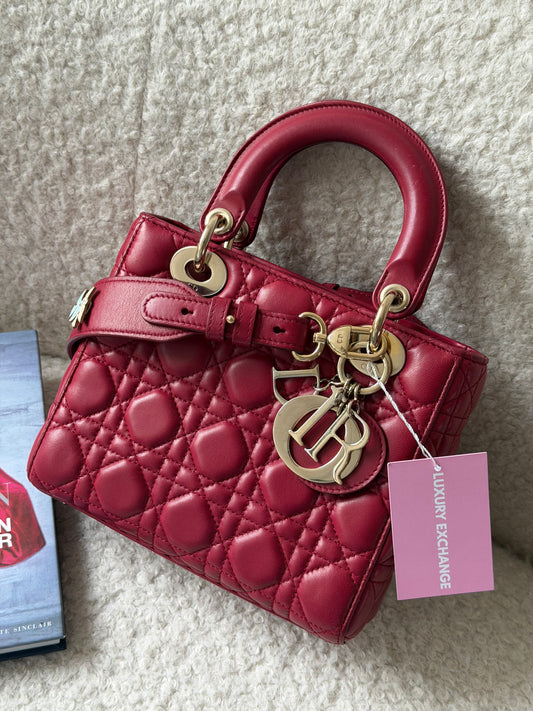 Bordeaux Leather Lady Dior
