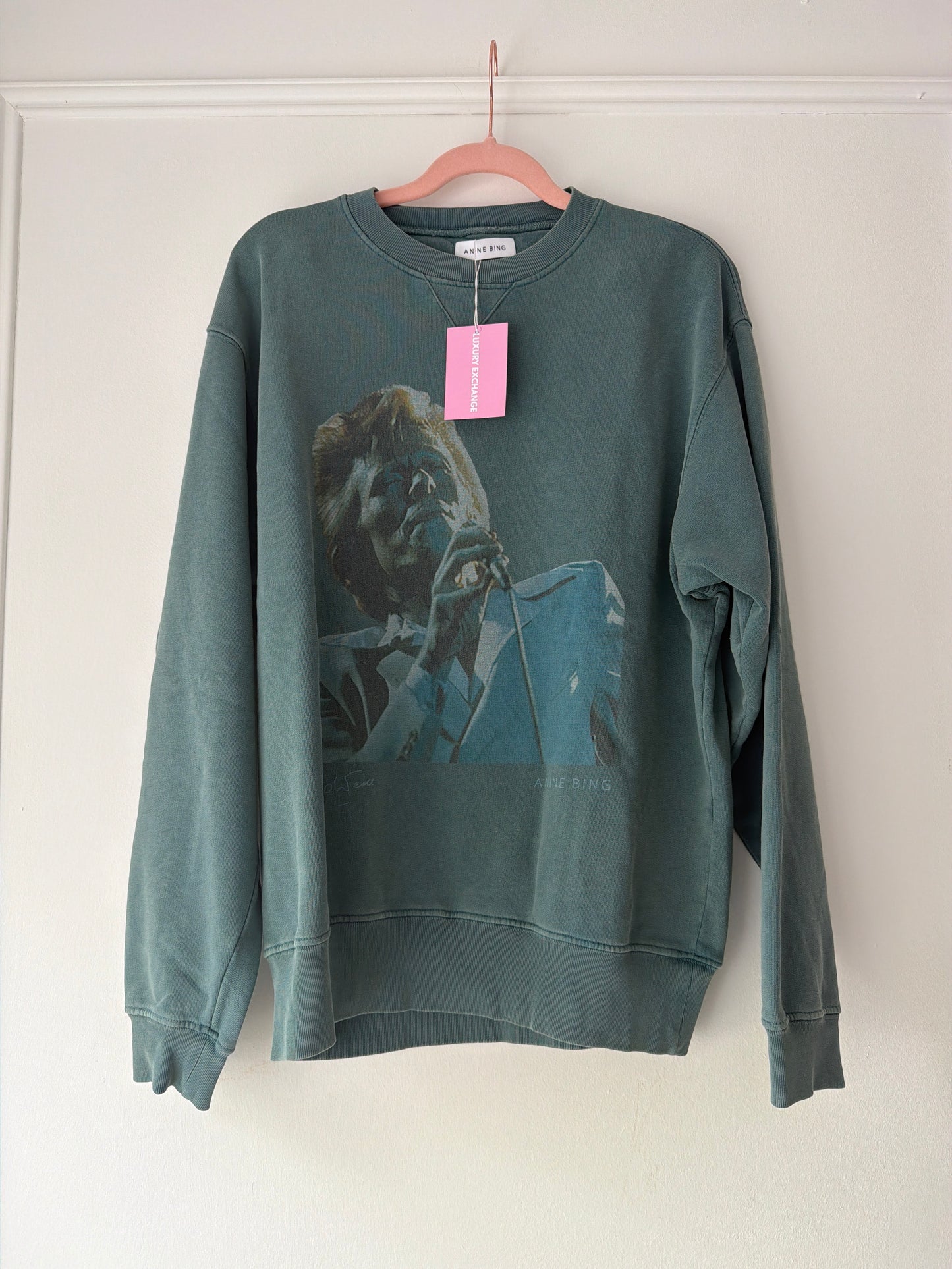 Blue-green Cotton Sweatshirt S Very good