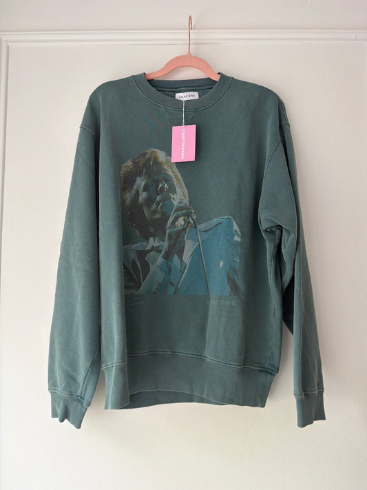 Blue-green Cotton Sweatshirt S Very good