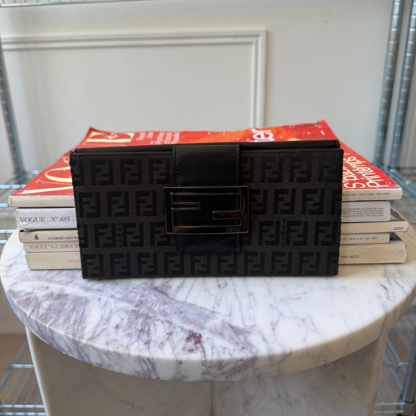 Pre-Owned Black Zucchino Canvas Wallet