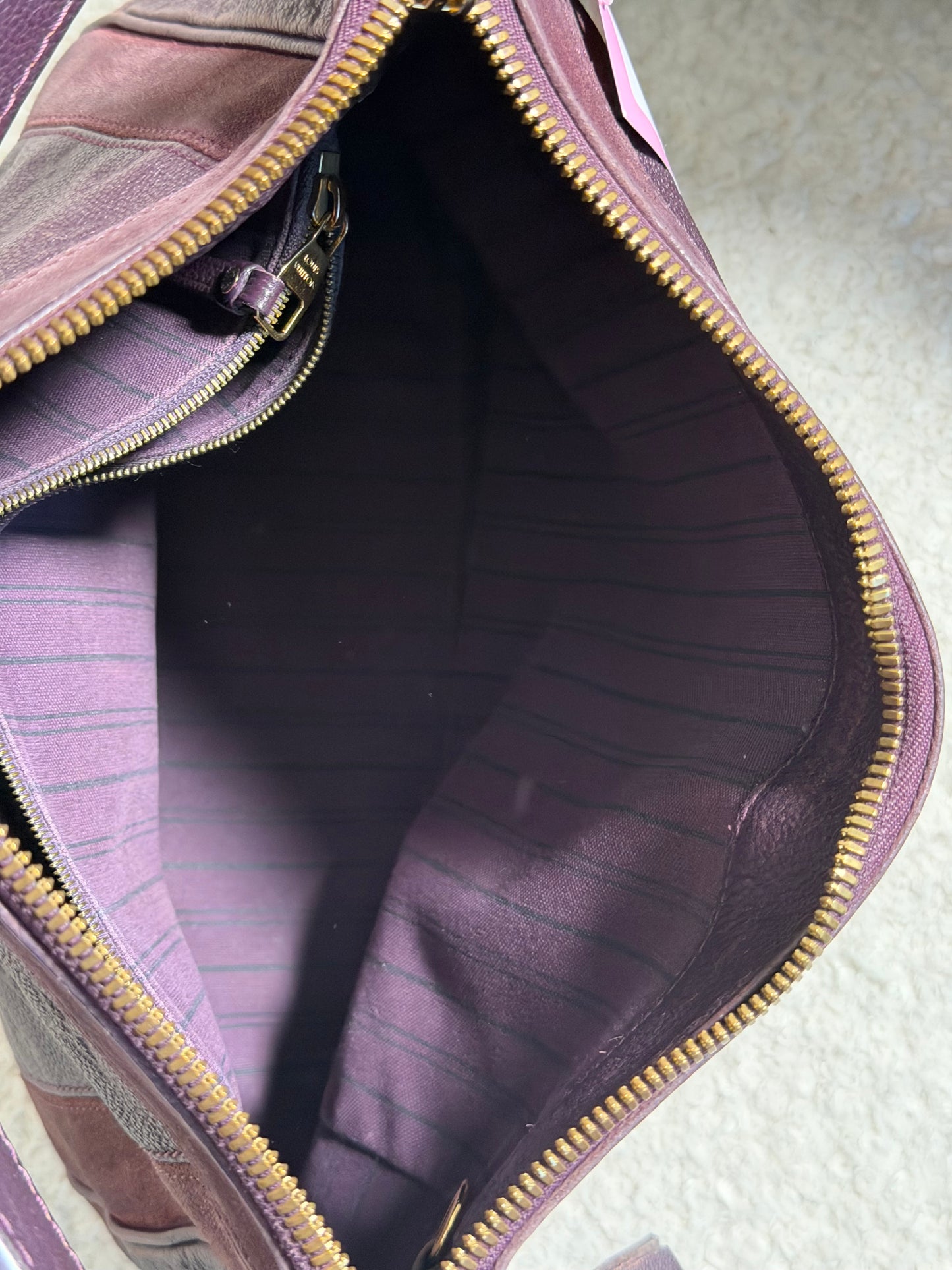 Pre-Owned Purple Monogram Empreinte Leather Handbag