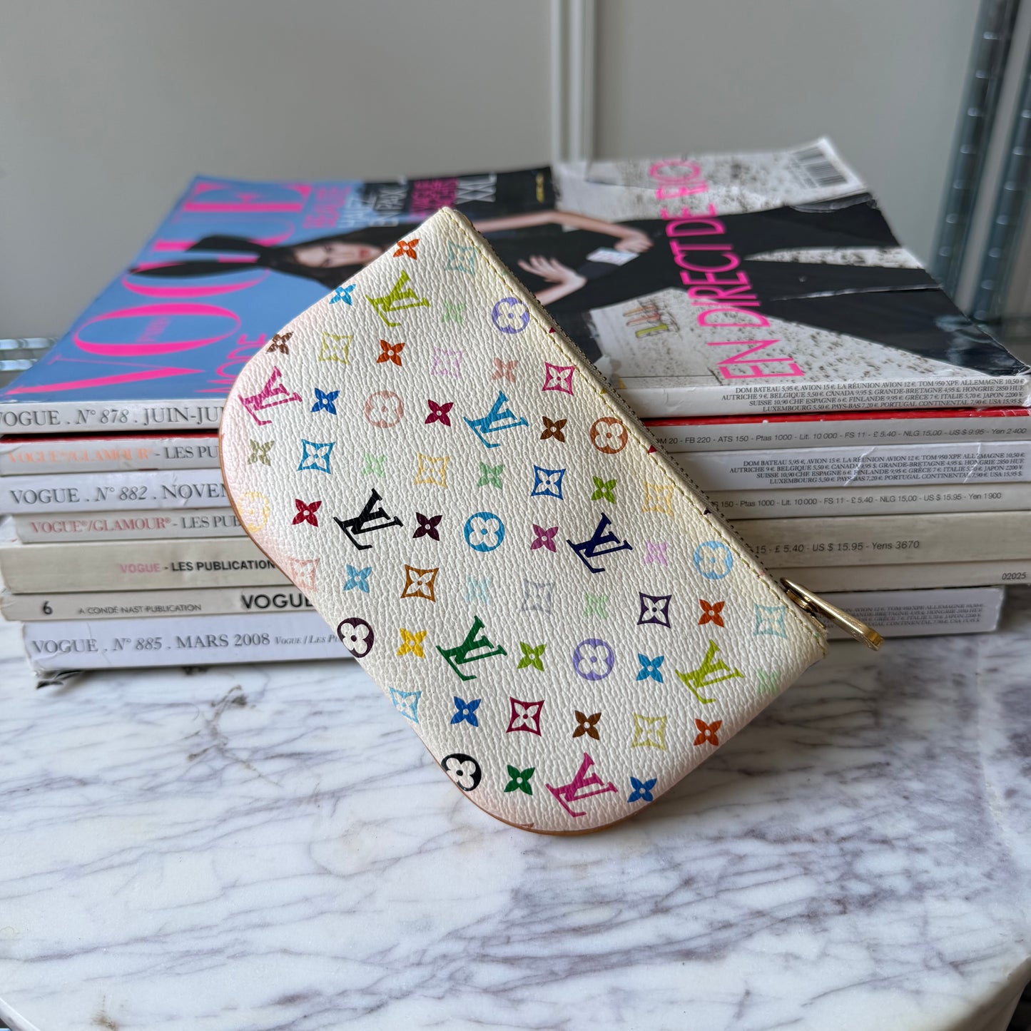 Pre-Owned LV Multicolore Canvas Key Pouch