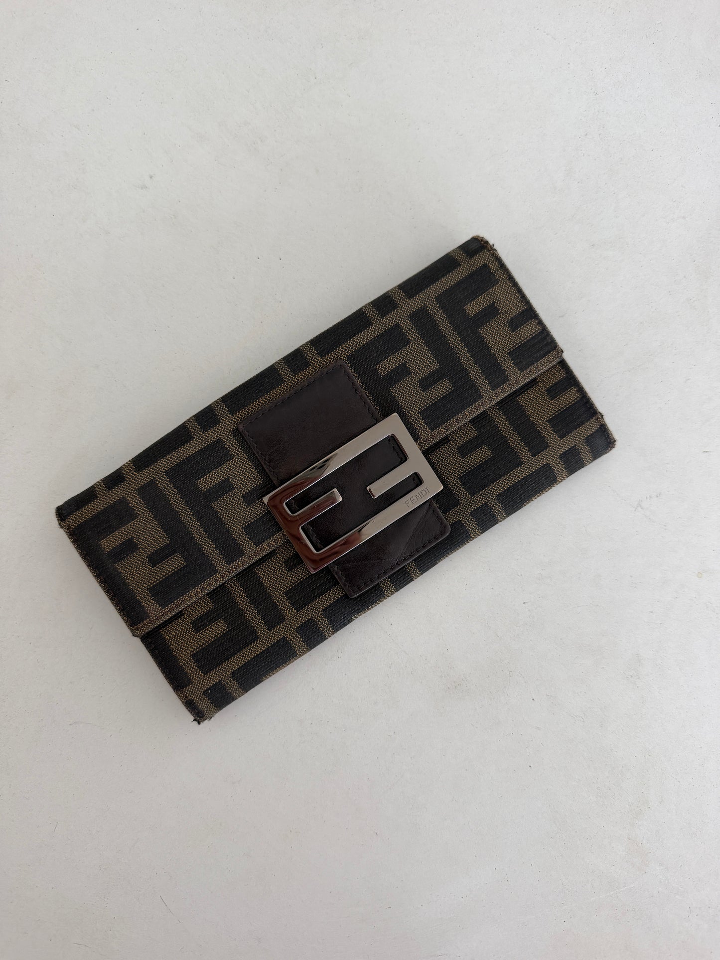 Pre-Owned Brown Zucca Canvas Wallet