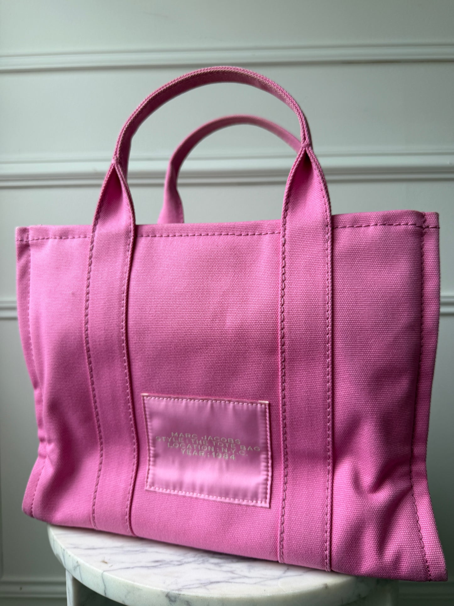 'The Tote Bag' Pink Canvas