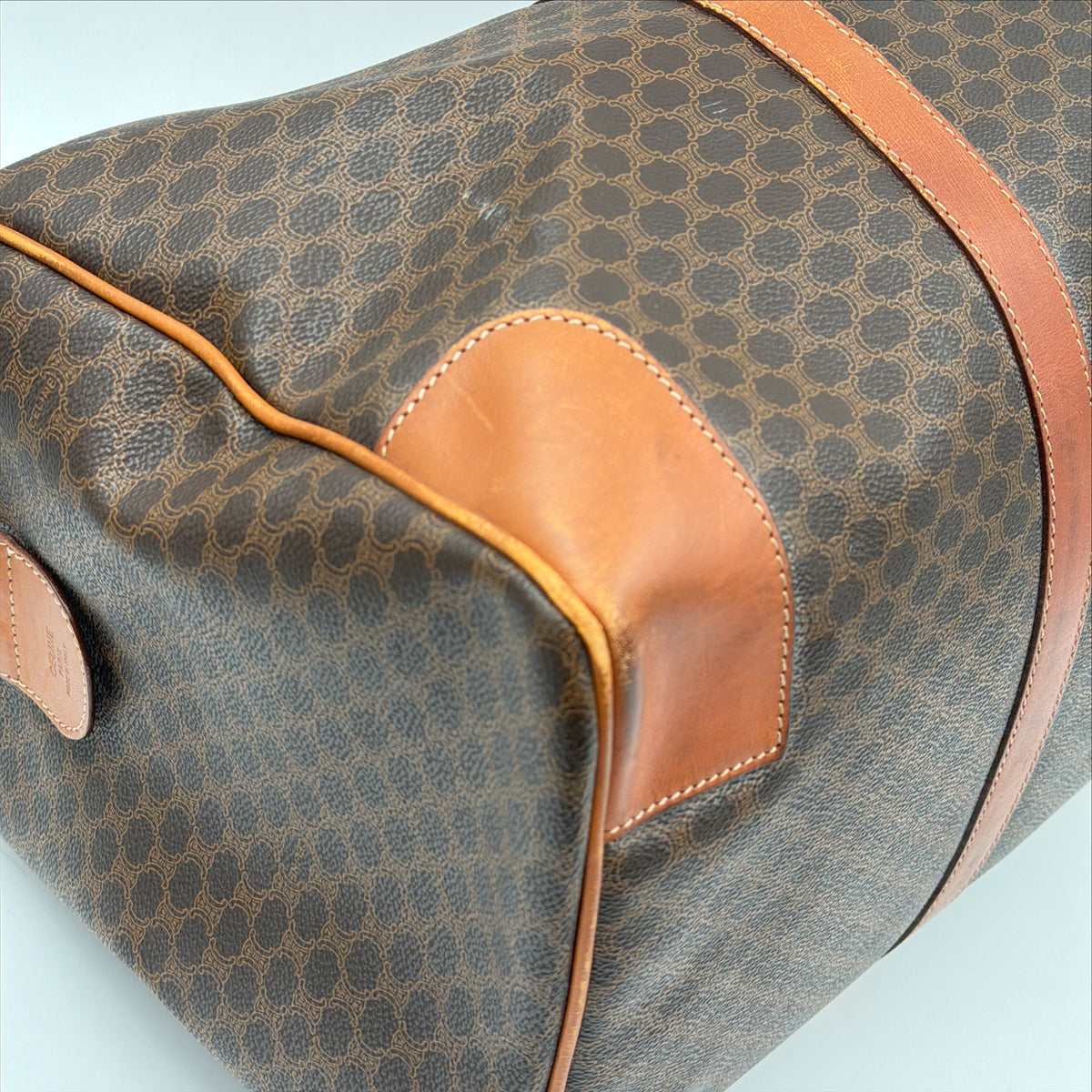 Pre-Owned Macadam Coated Canvas Keepall Bag