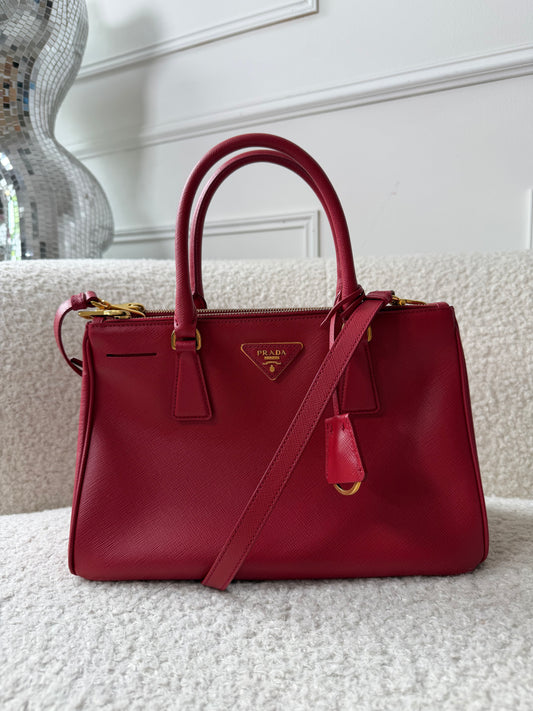 Red Saffiano Leather Galleria Medium - Pre-Owned