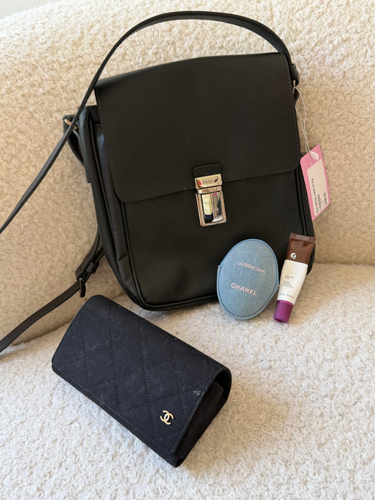 Black Saffiano Leather Bag