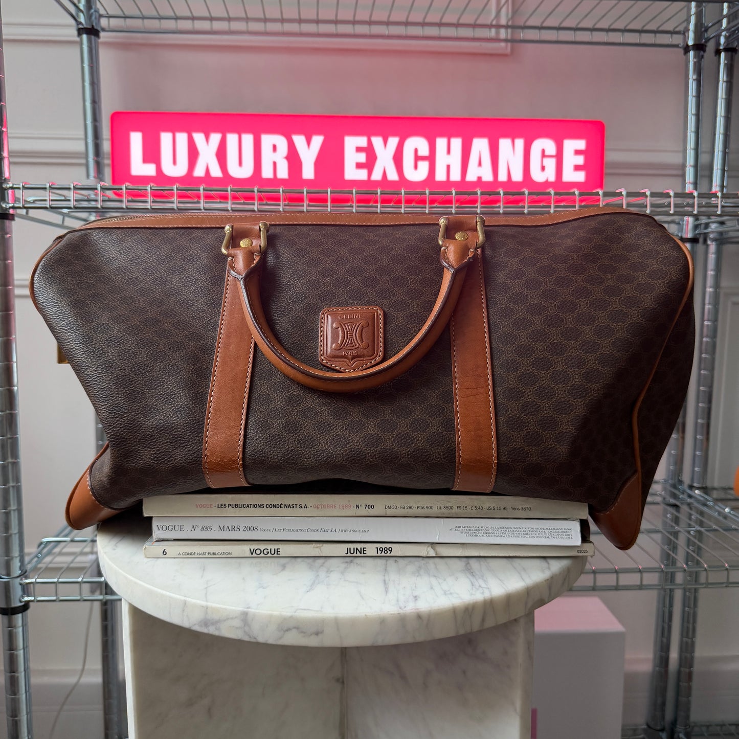 Pre-Owned Brown Macadam Canvas Keepall 45