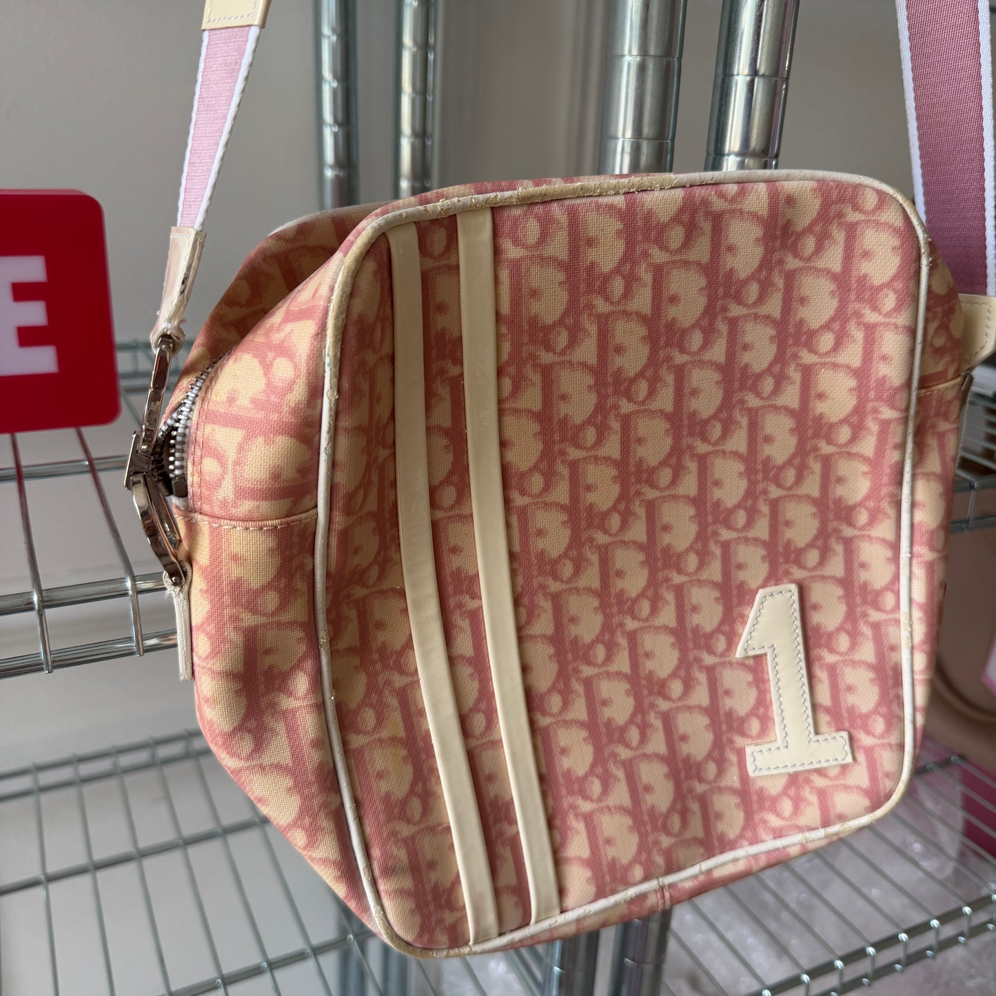 Pre-Owned Pink Trotter Coated Canvas Crossbody Bag