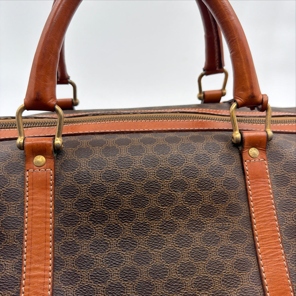 Pre-Owned Brown Macadam Canvas Keepall 40