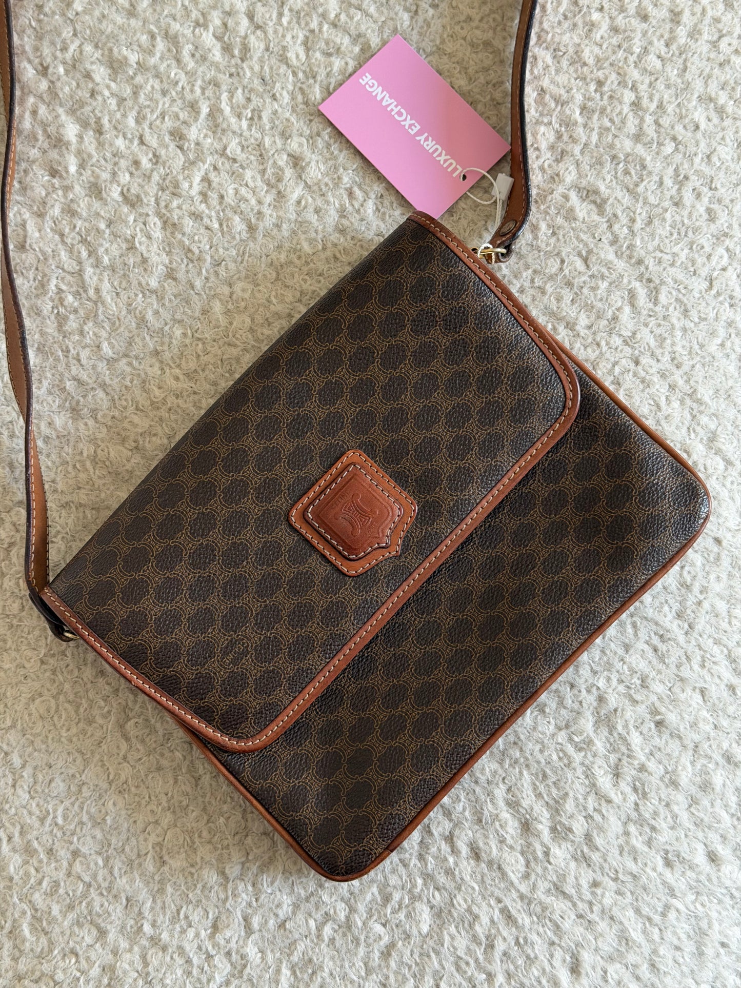 Pre-Owned Macadam Coated Canvas Crossbody Bag