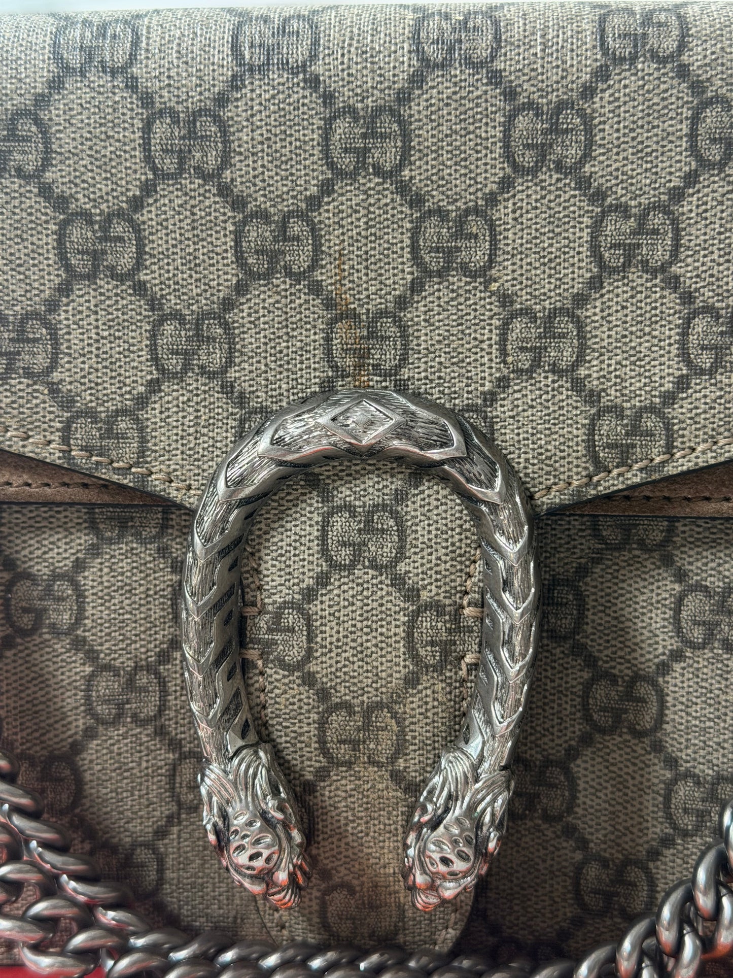 Pre-Owned GG Supreme Canvas Dionysus Shoulder Bag