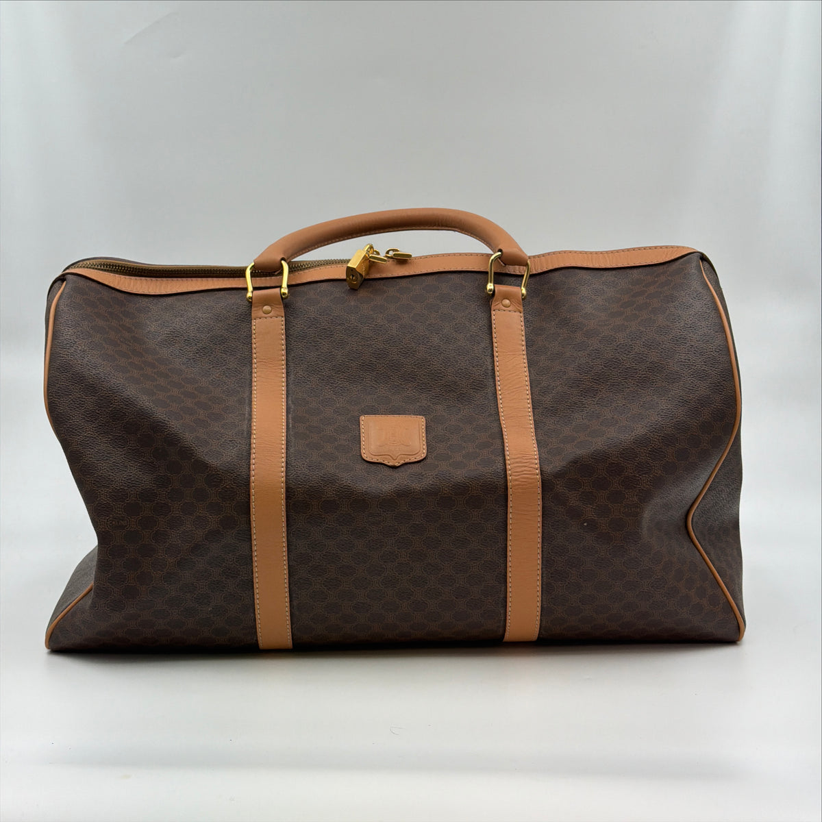 Pre-Owned Brown Macadam Canvas Keepall 50