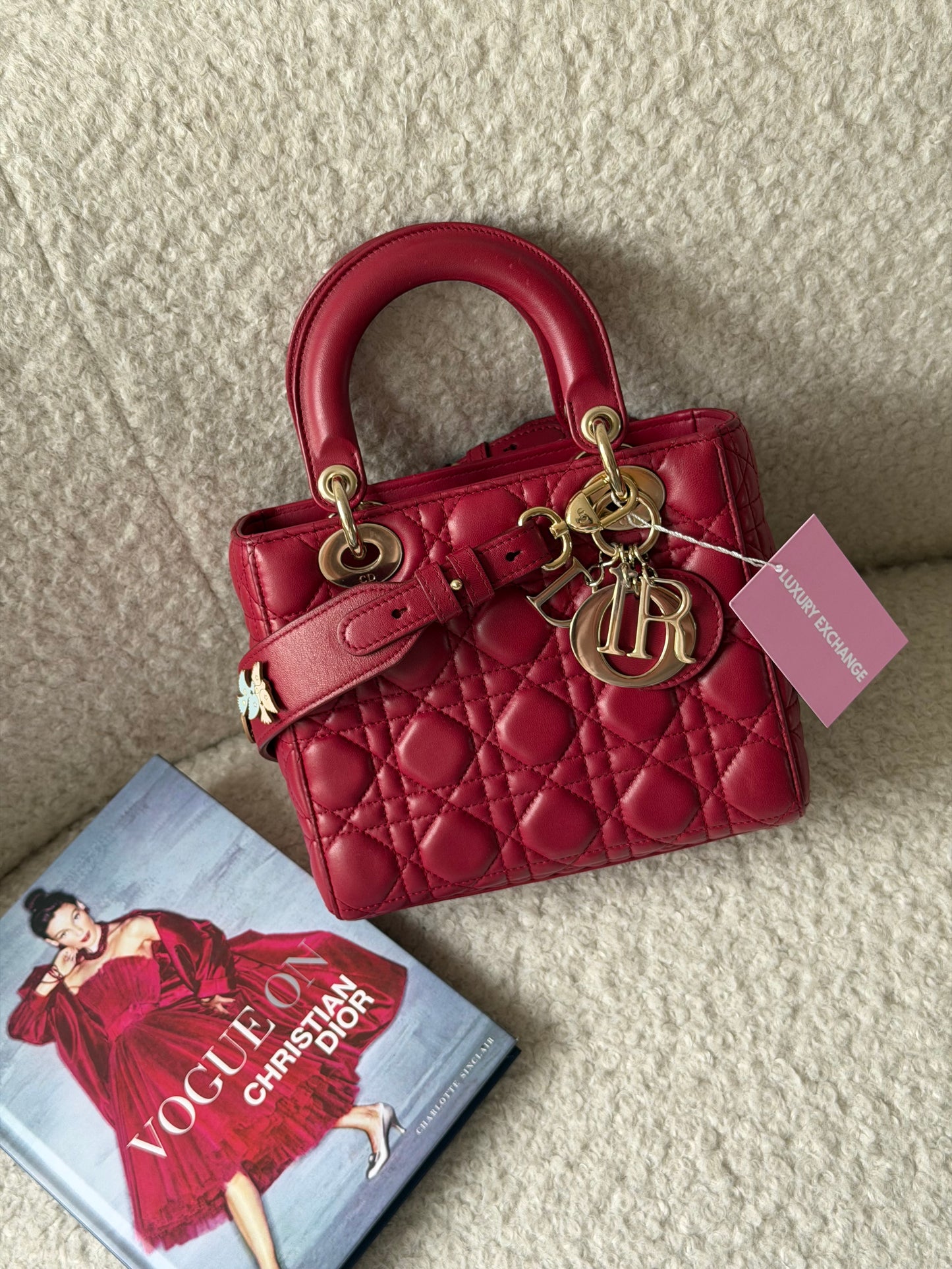 Bordeaux Leather Lady Dior
