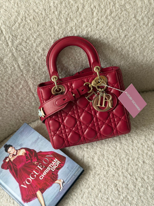 Bordeaux Leather Lady Dior