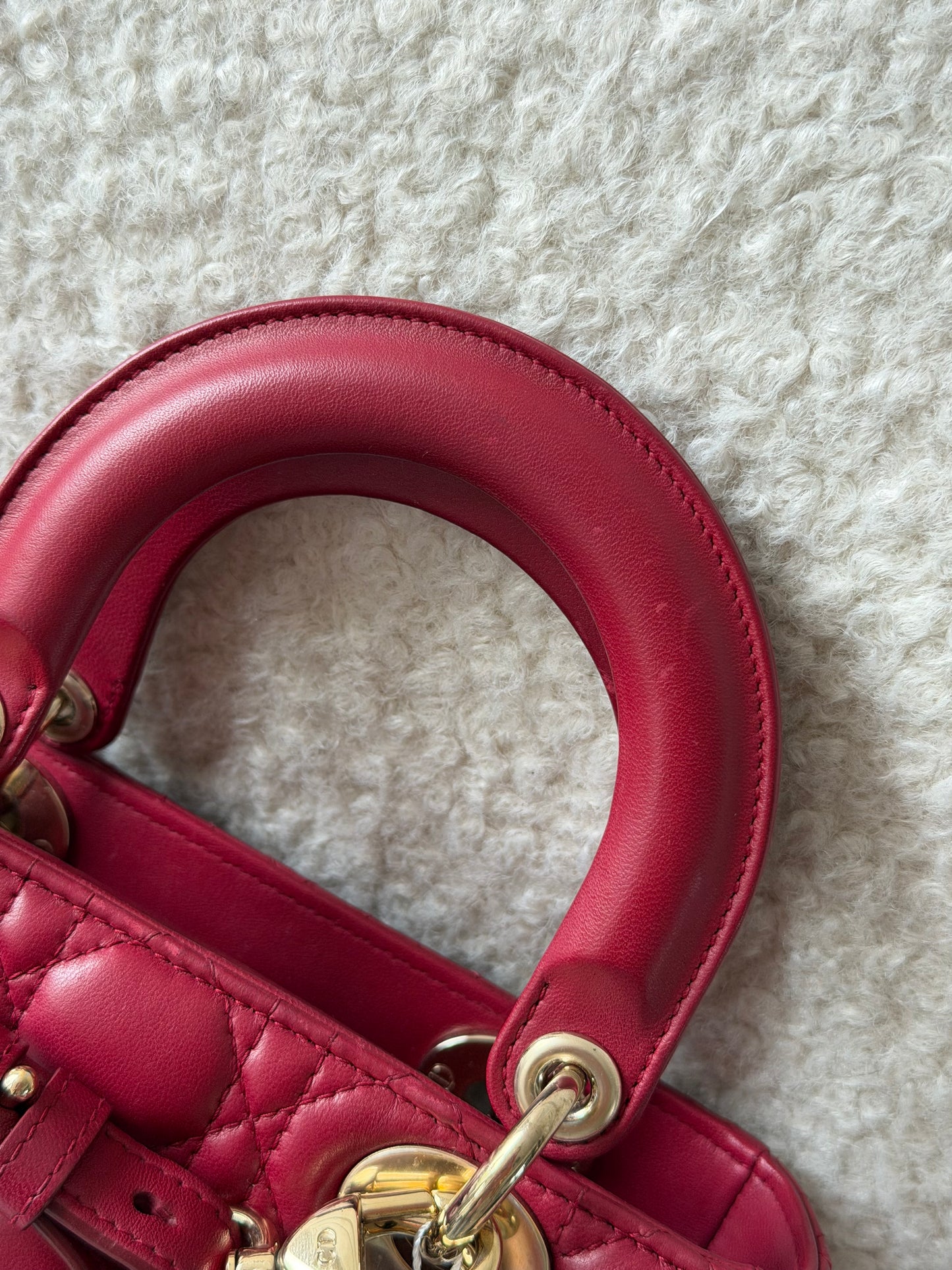 Bordeaux Leather Lady Dior
