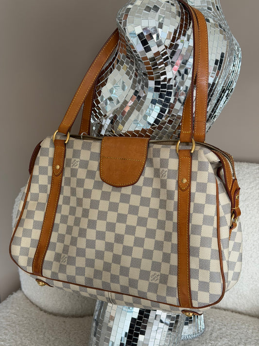 Pre-Owned Damier Azur Canvas Sistina Handbag