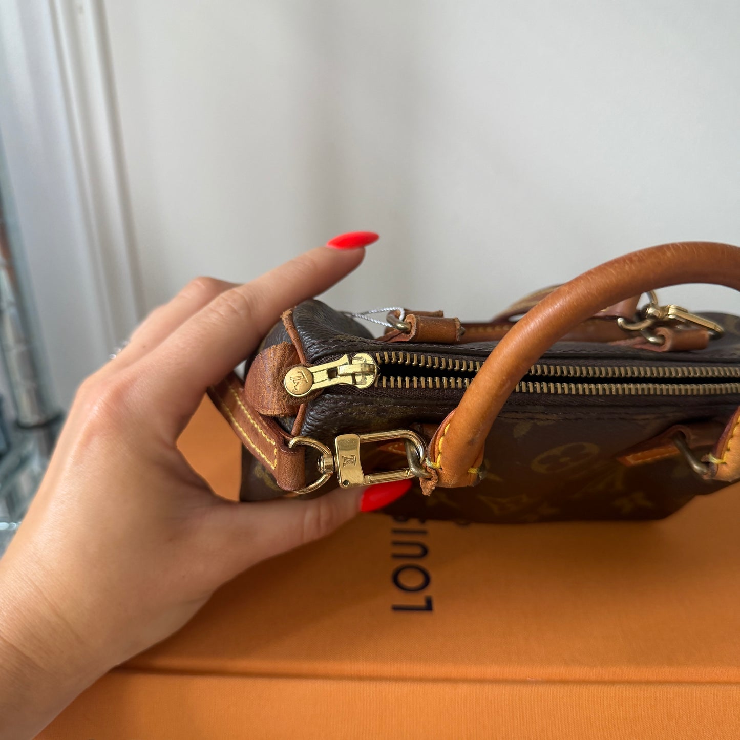 Pre-Owned LV Monogram Canvas Nano Speedy