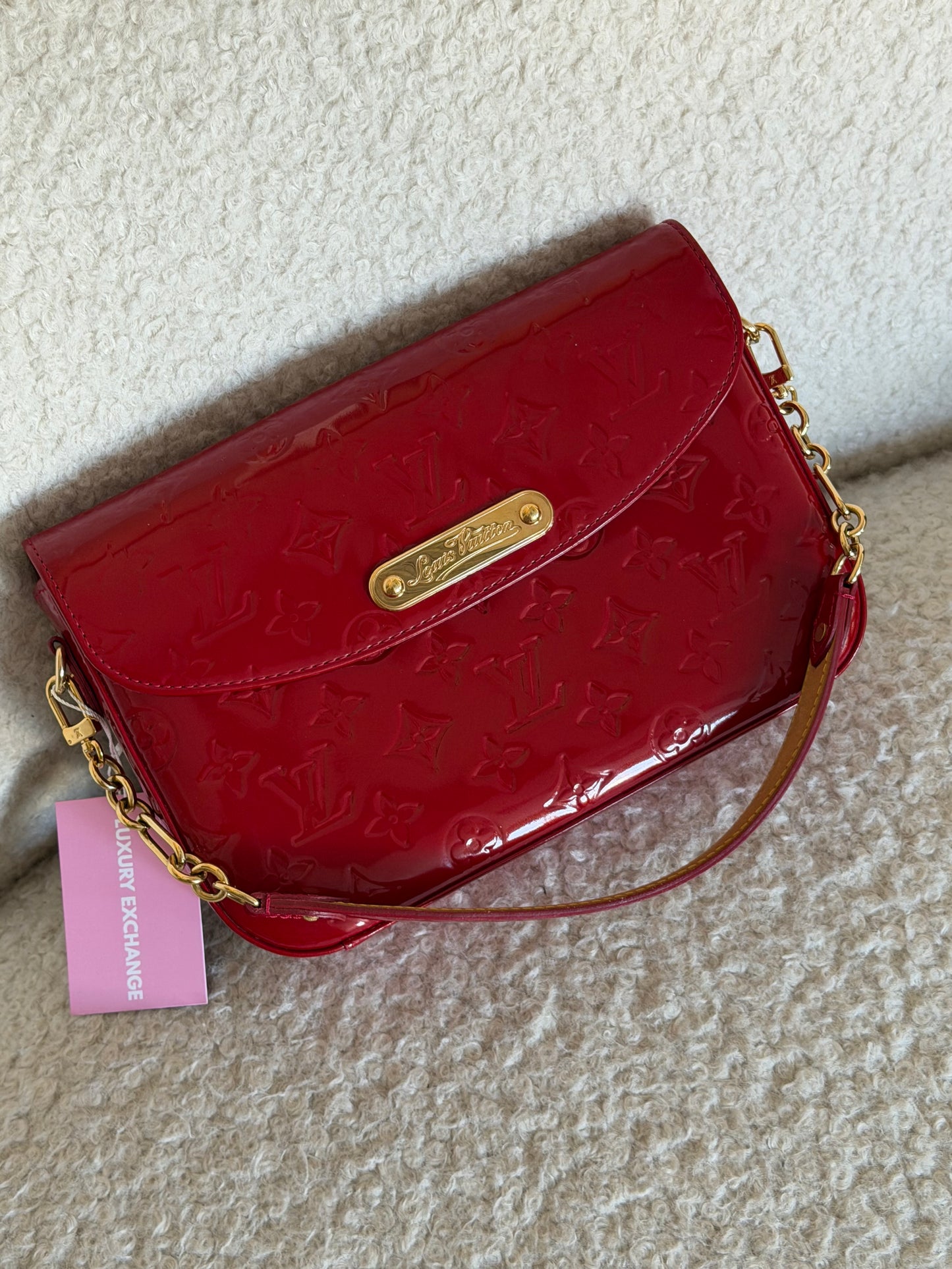 Pre-Owned Pomme D'amour Monogram Vernis Leather Handbag