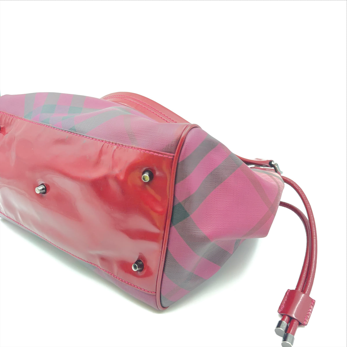 Pre-Owned Red Gradient Novacheck Coated Canvas Shoulder Bag