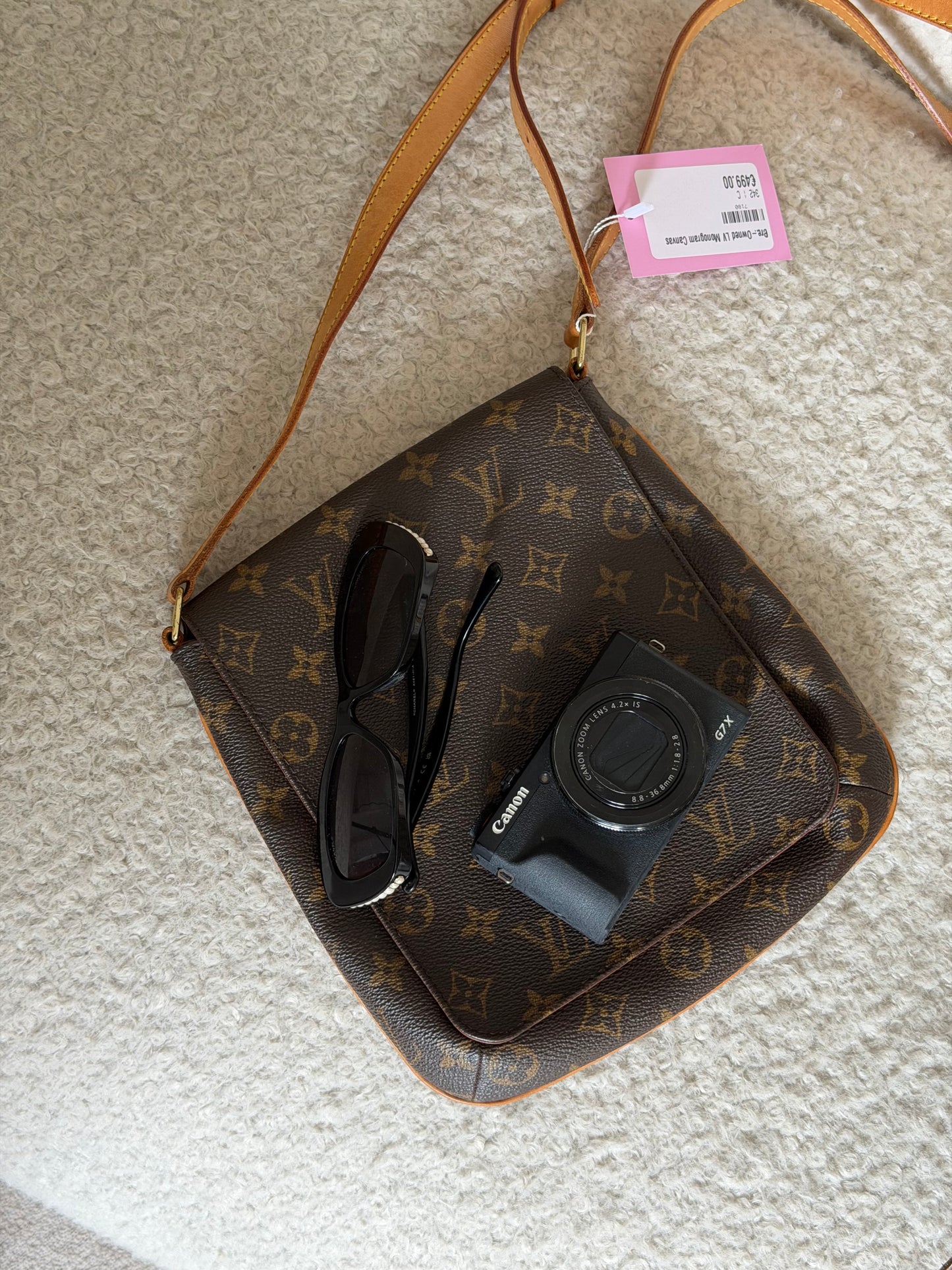 Pre-Owned LV Monogram Canvas Crossbody Flap Bag