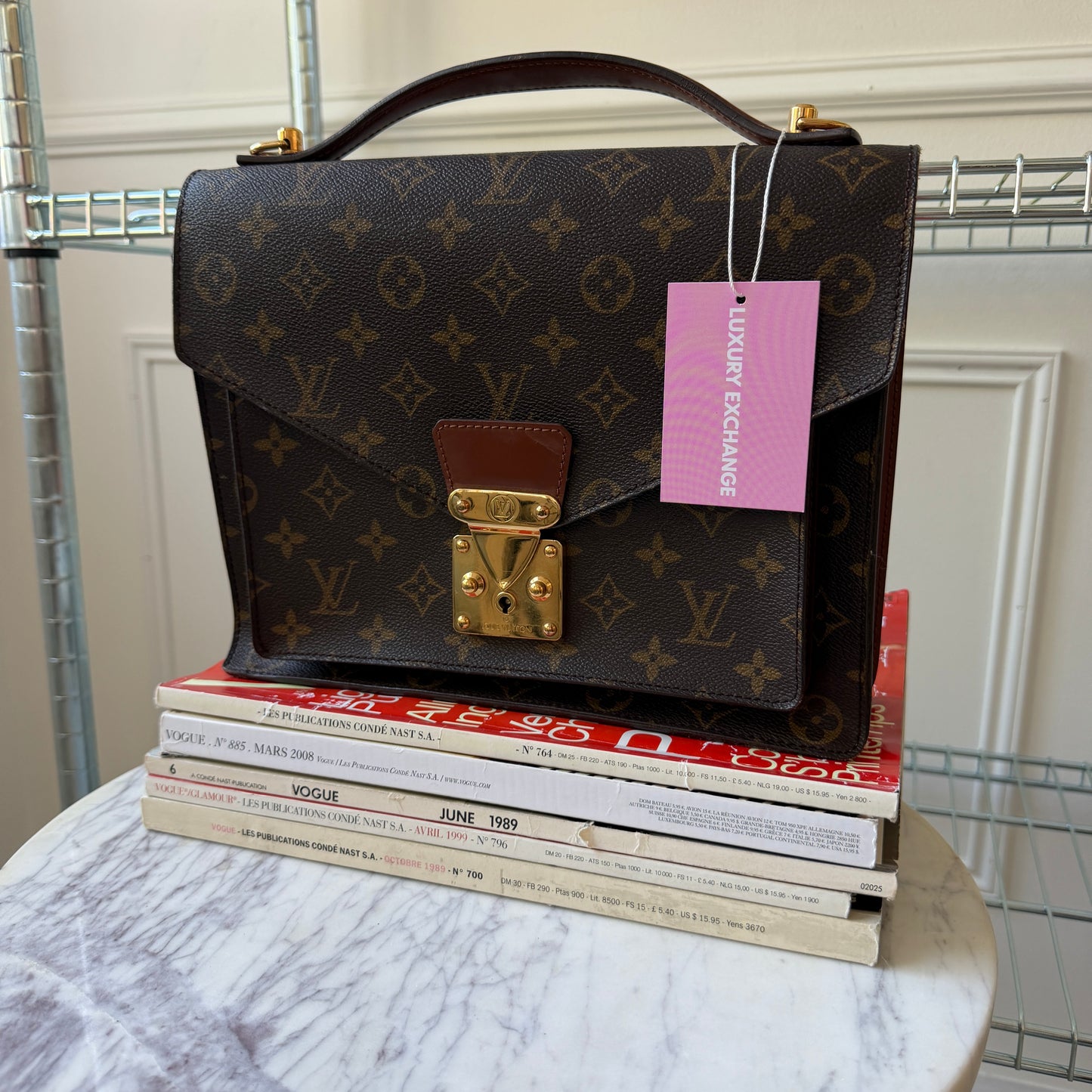 Pre-Owned LV Monogram Canvas Monceau GM Crossbody Bag