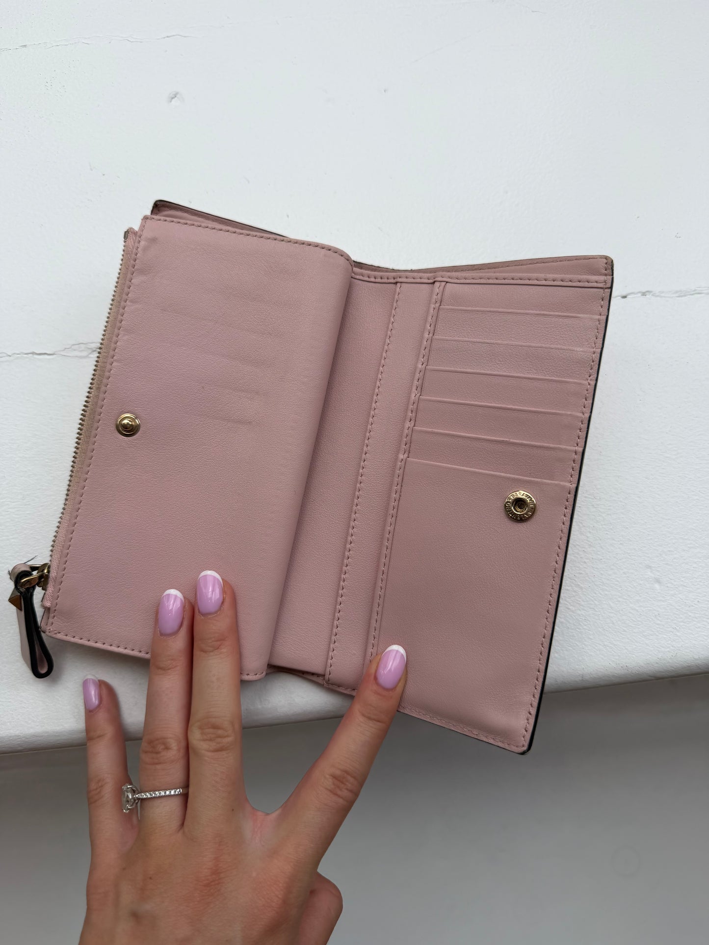 Pink Leather Wallet