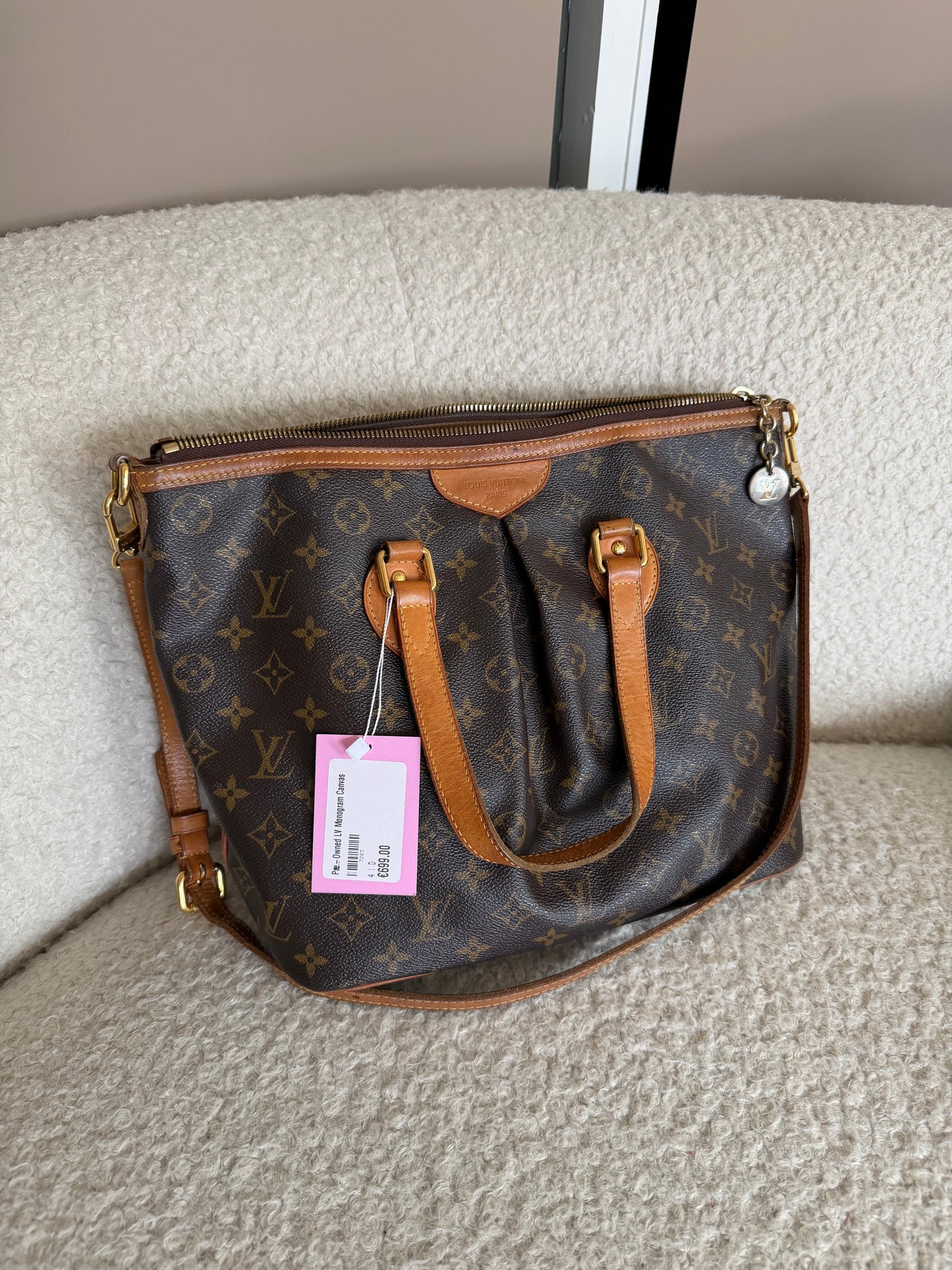 Pre-Owned LV Monogram Canvas Palermo MM Shoulder Bag