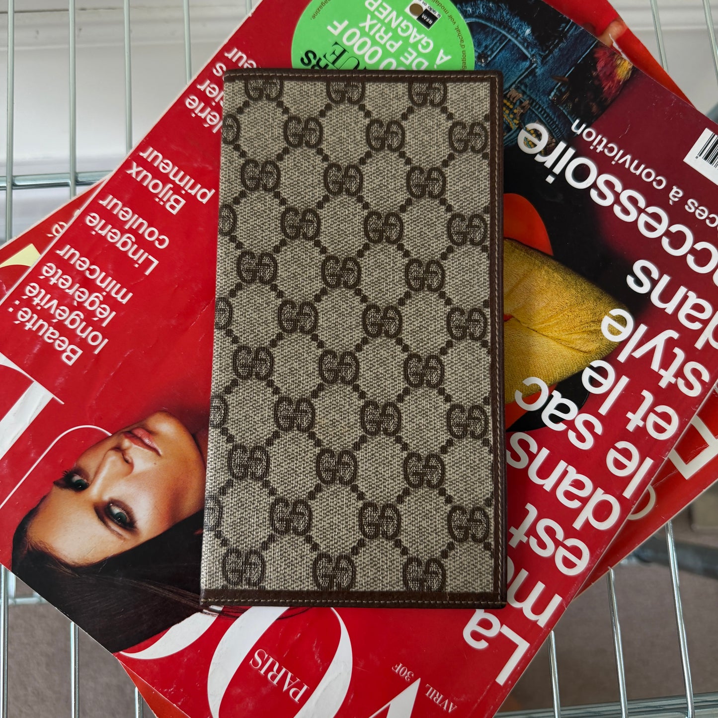 Pre-Owned GG Supreme Coated Canvas Organiser