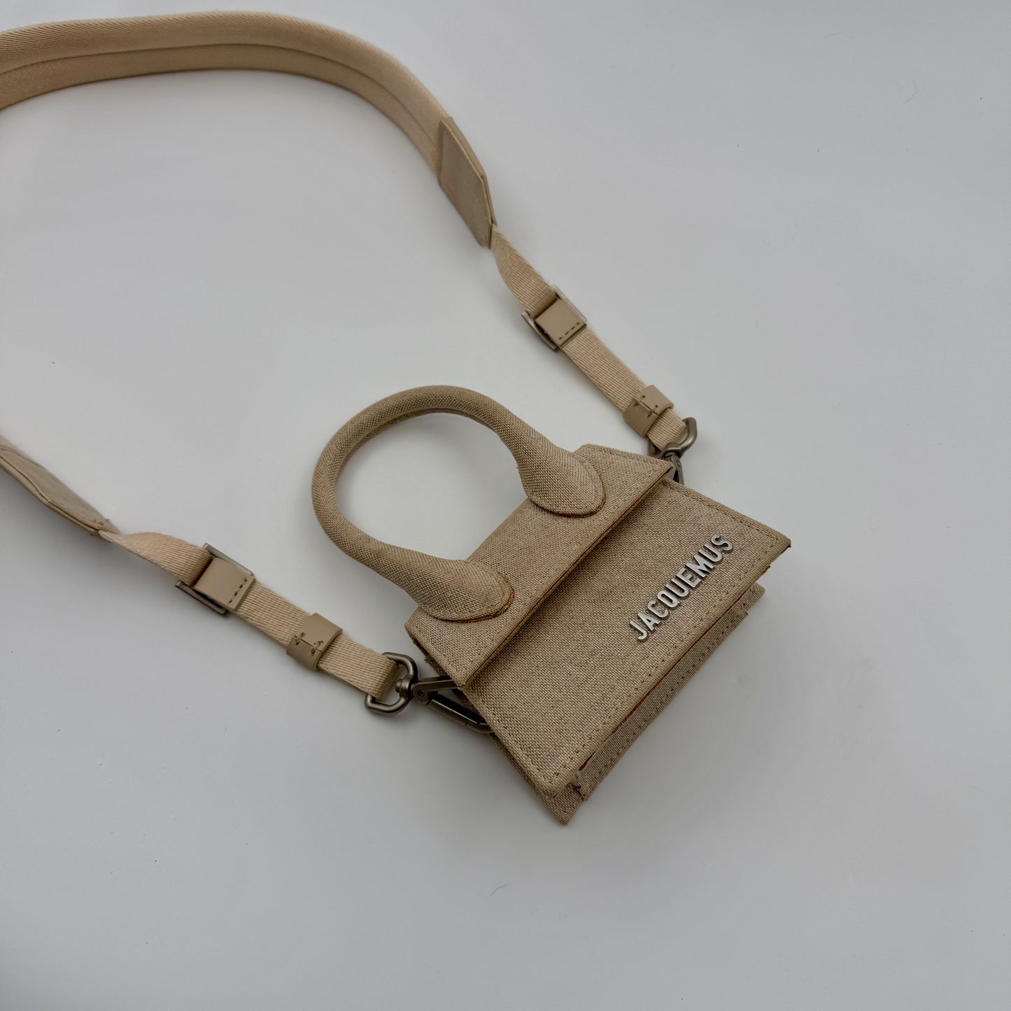 Pre-Owned Beige Canvas Mini Chiquito Bag