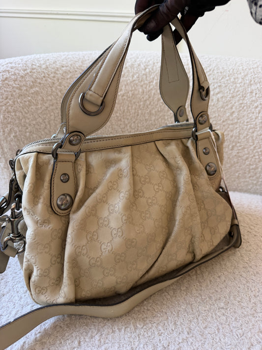 GG Supreme Leather Handbag w/ Crossbody