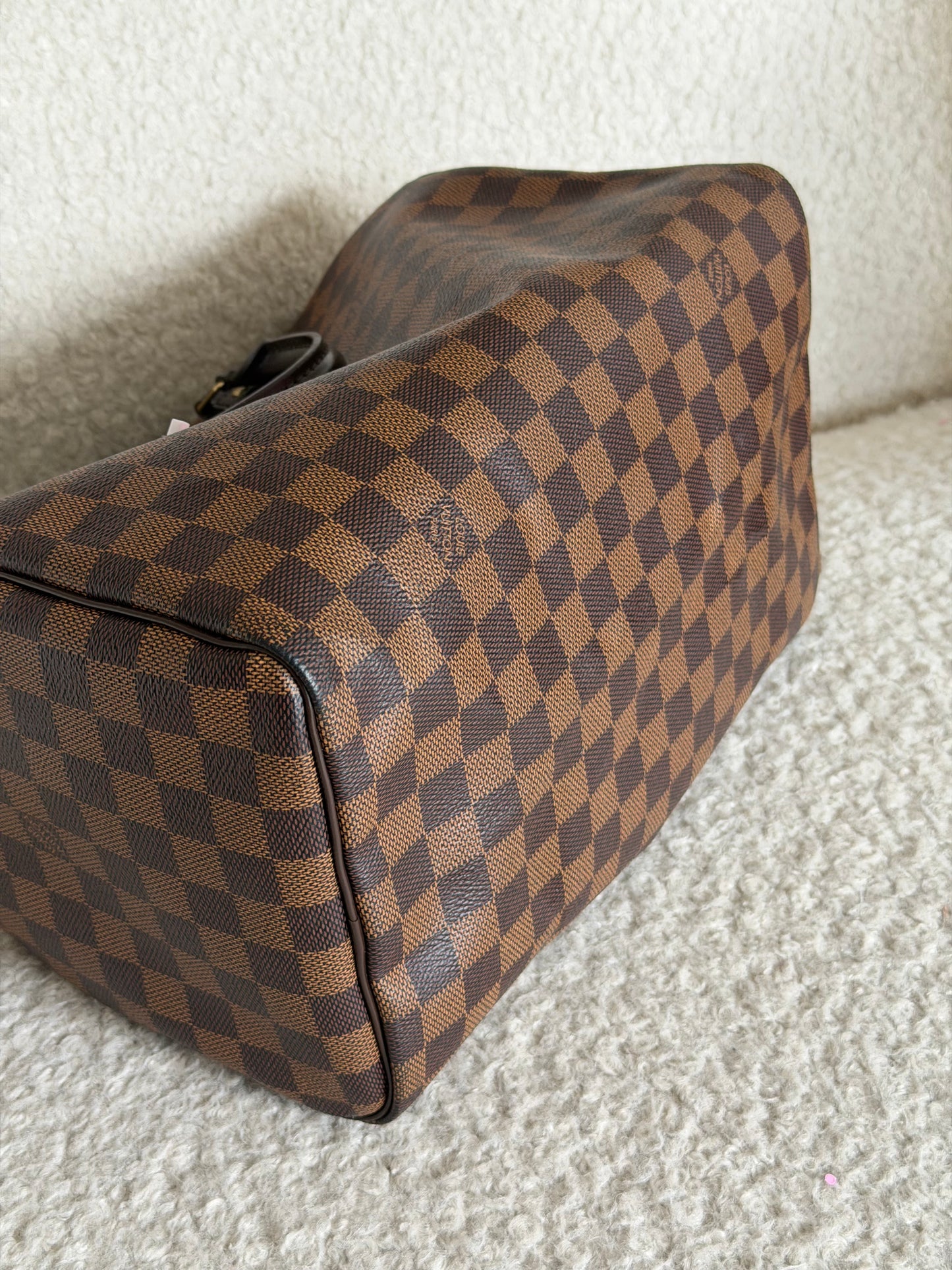 Pre-Owned Damier Ebene Canvas Speedy 30