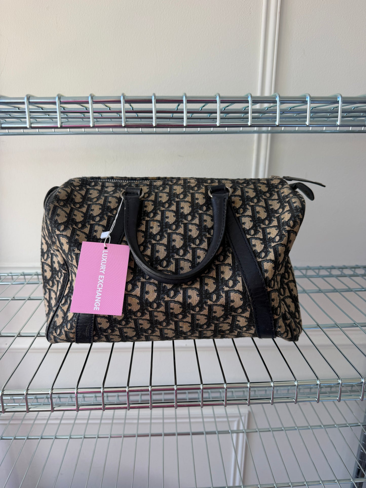 Pre-Owned Dior Oblique Trotter Canvas Handbag