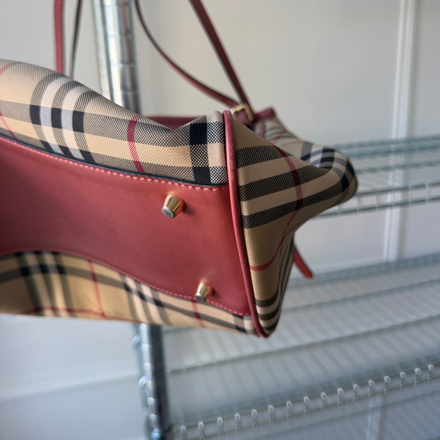 Pre-Owned Novacheck Coated Canvas Shoulder Bag
