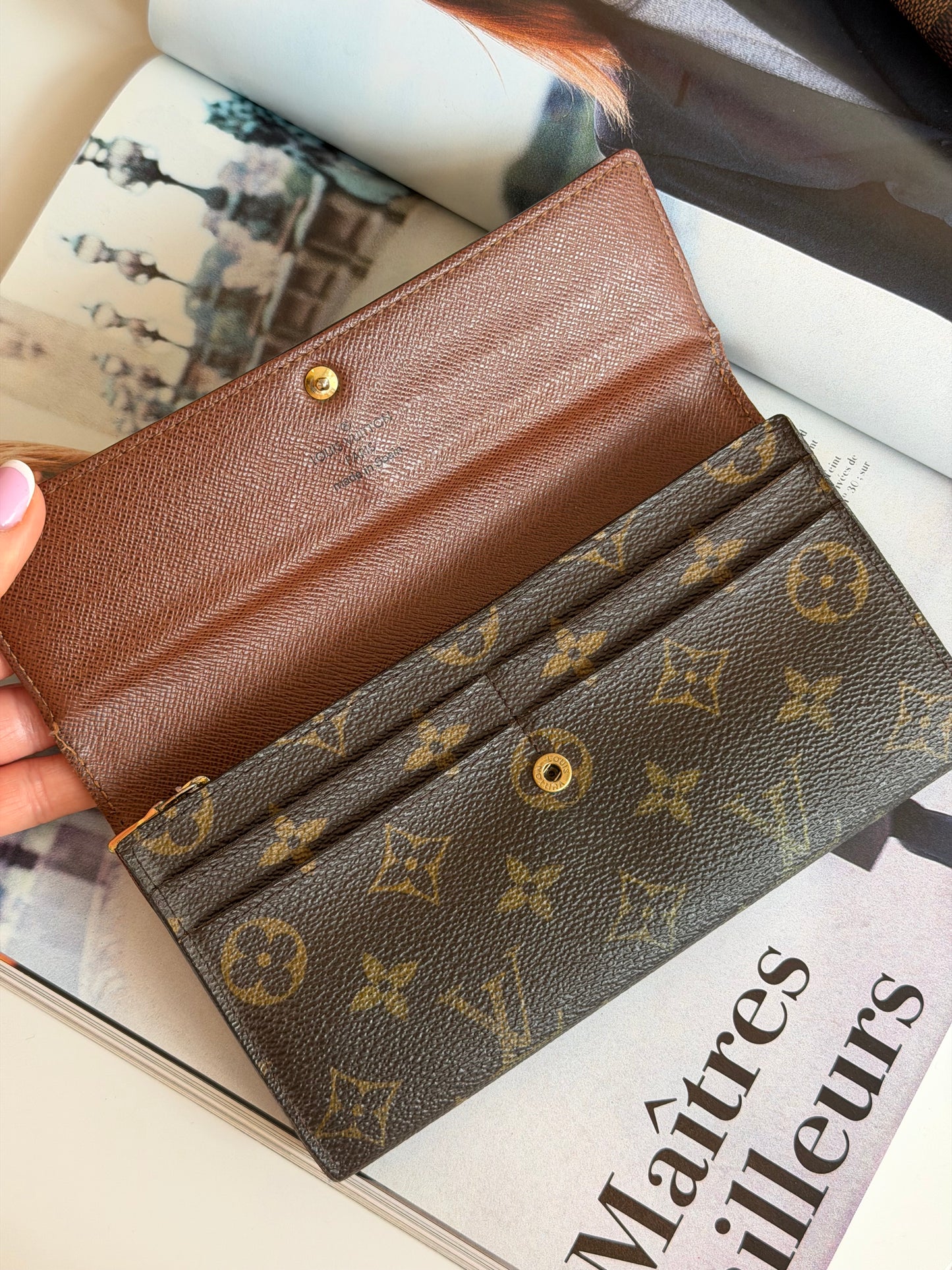 Monogram Canvas Sarah Wallet