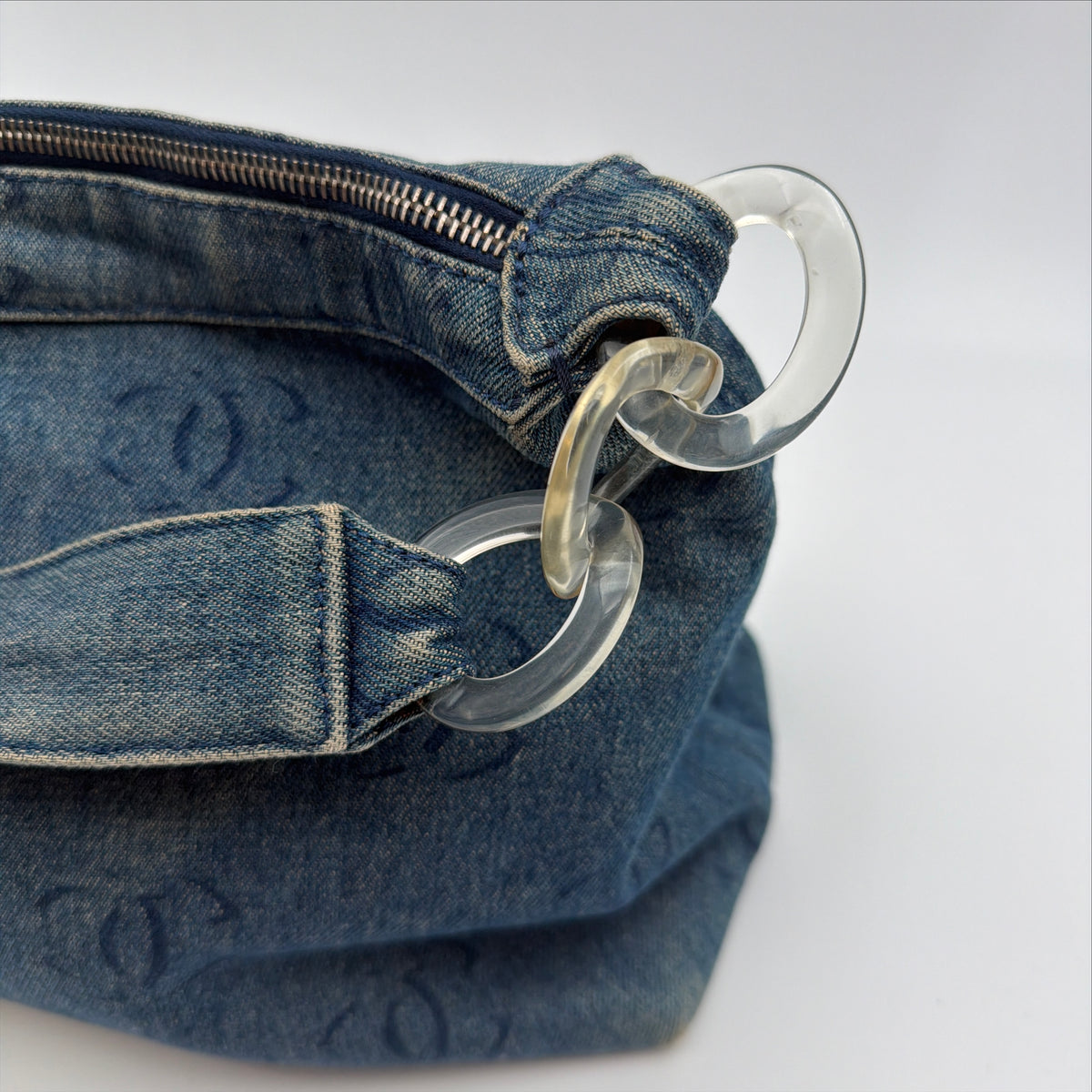 Pre-Owned Denim Handbag