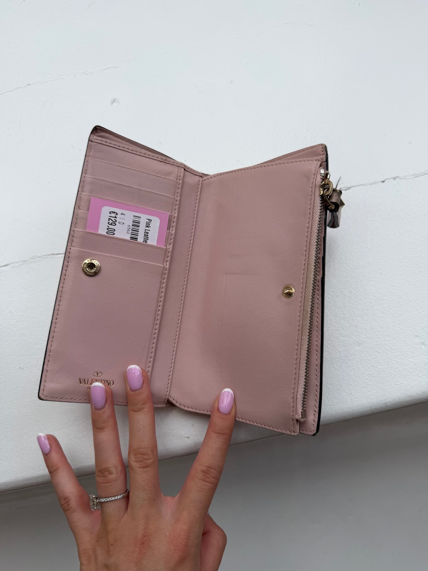 Pink Leather Wallet