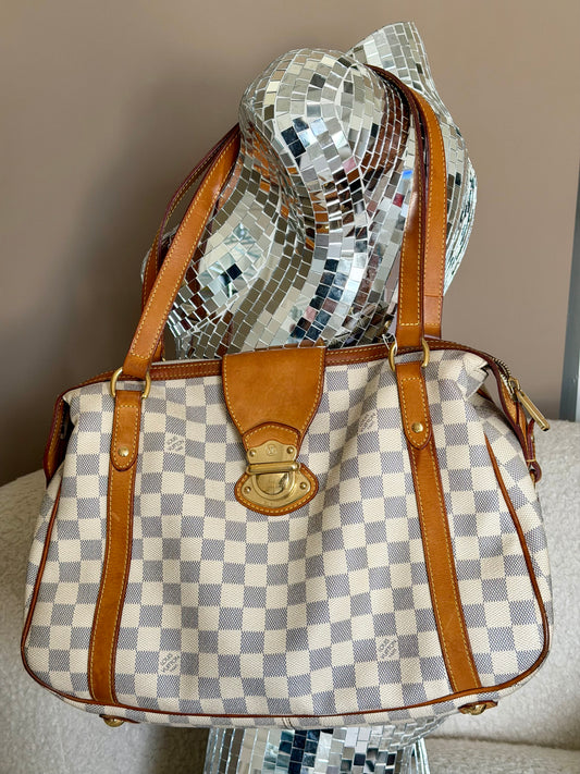 Pre-Owned Damier Azur Canvas Sistina Handbag