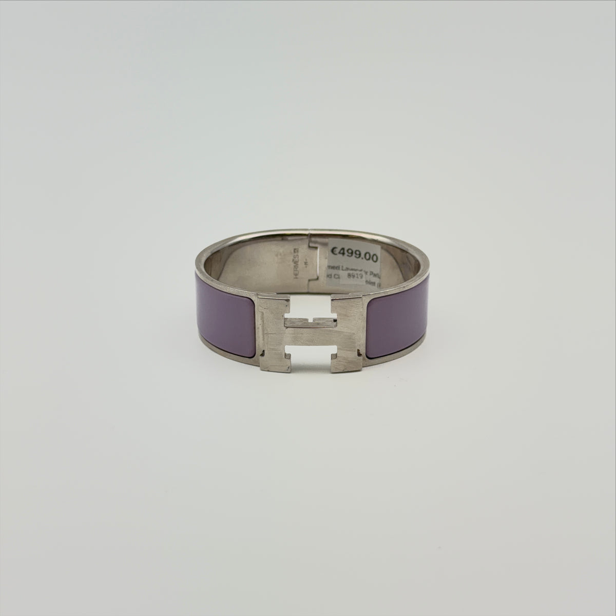 Pre-Owned Lavender Palladium-Plated Clic H Bracelet (PM)