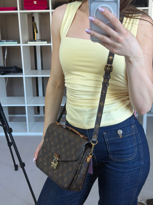 2018 Monogram Canvas Pochette Metis Handbag