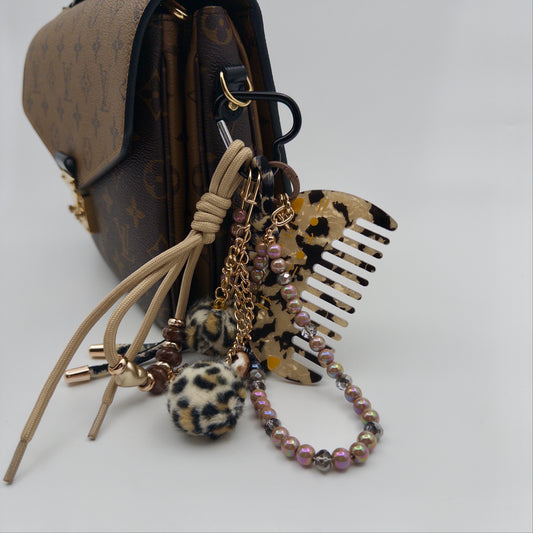 Cat Comb Bag Charm