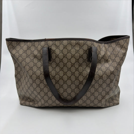 Pre-Owned GG Supreme Canvas Shopper Tote