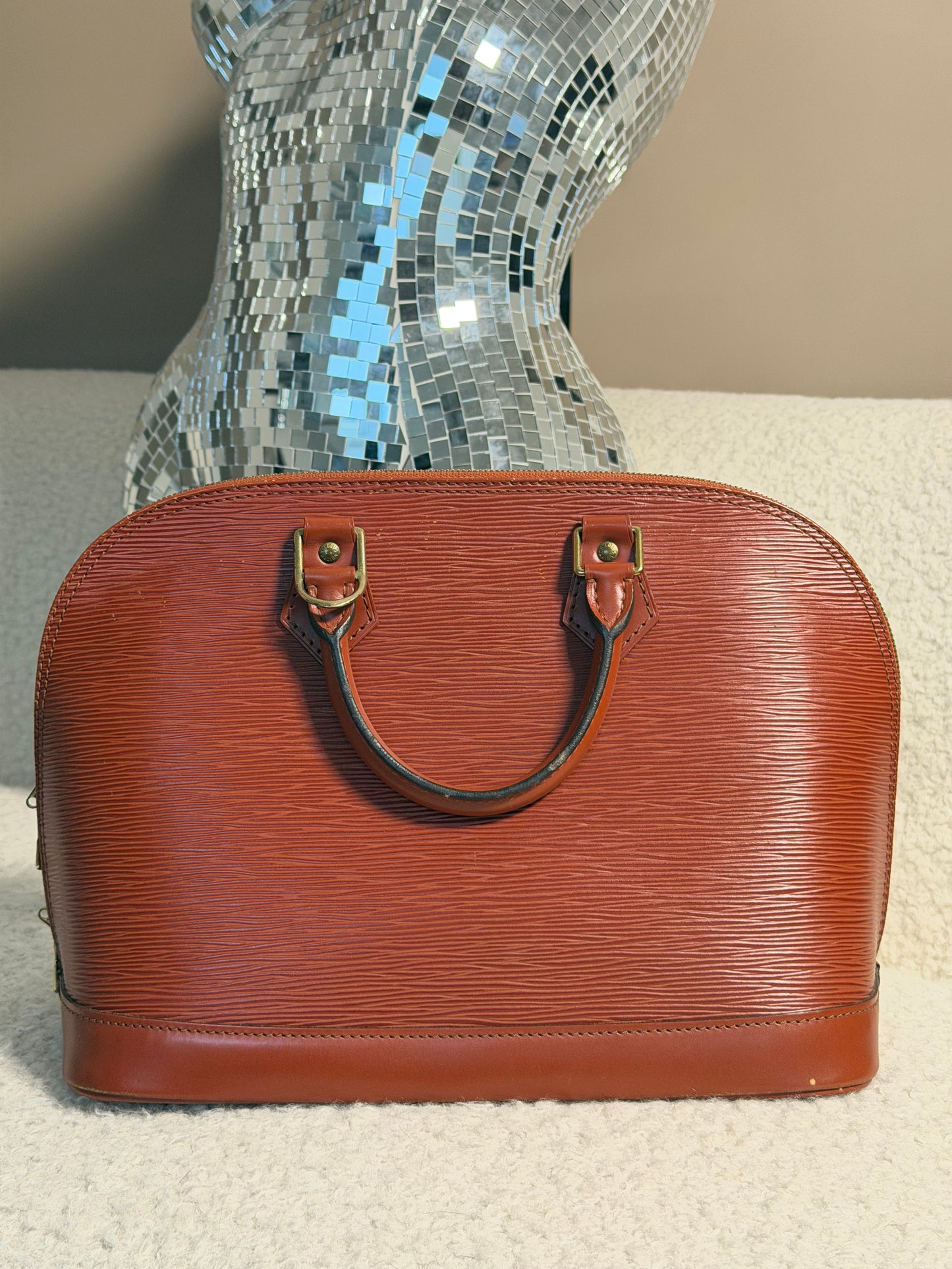 Pre-Owned Orange Epileather Alma PM