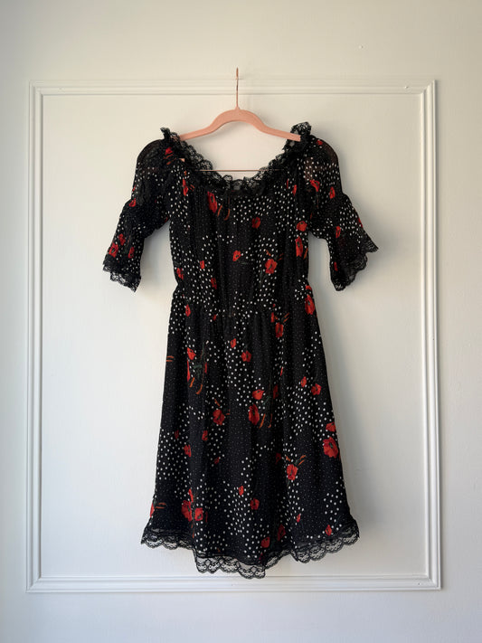 Black Polka Dot Dress