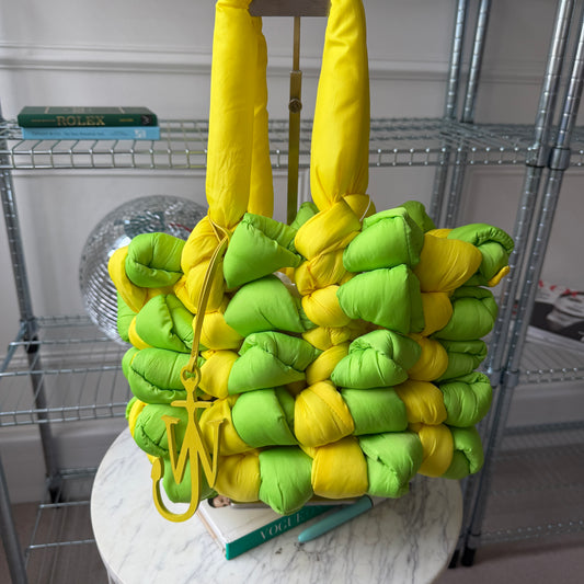 Green/Yellow Nylon Handbag