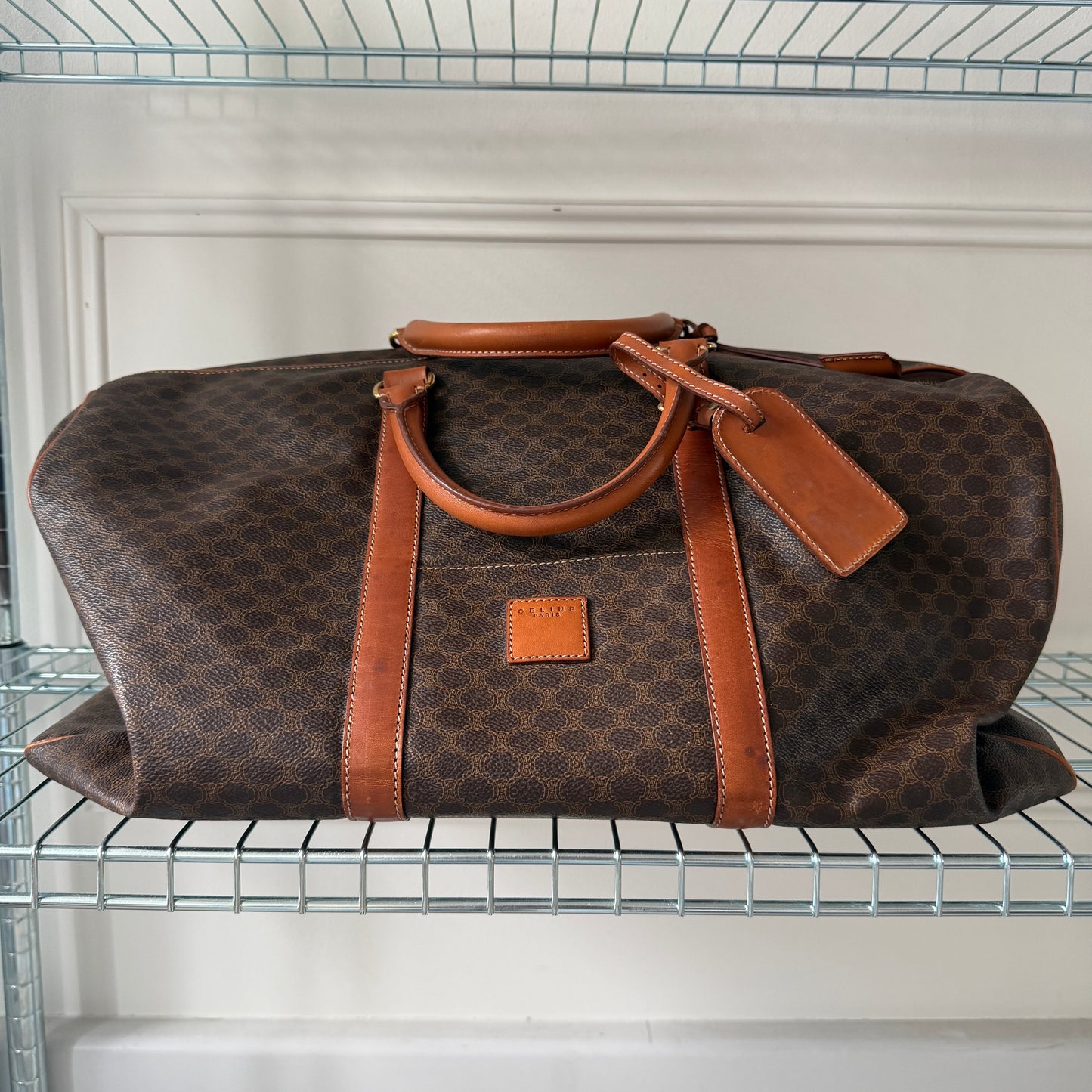 Pre-Owned Brown Macadam Canvas Keepall 50