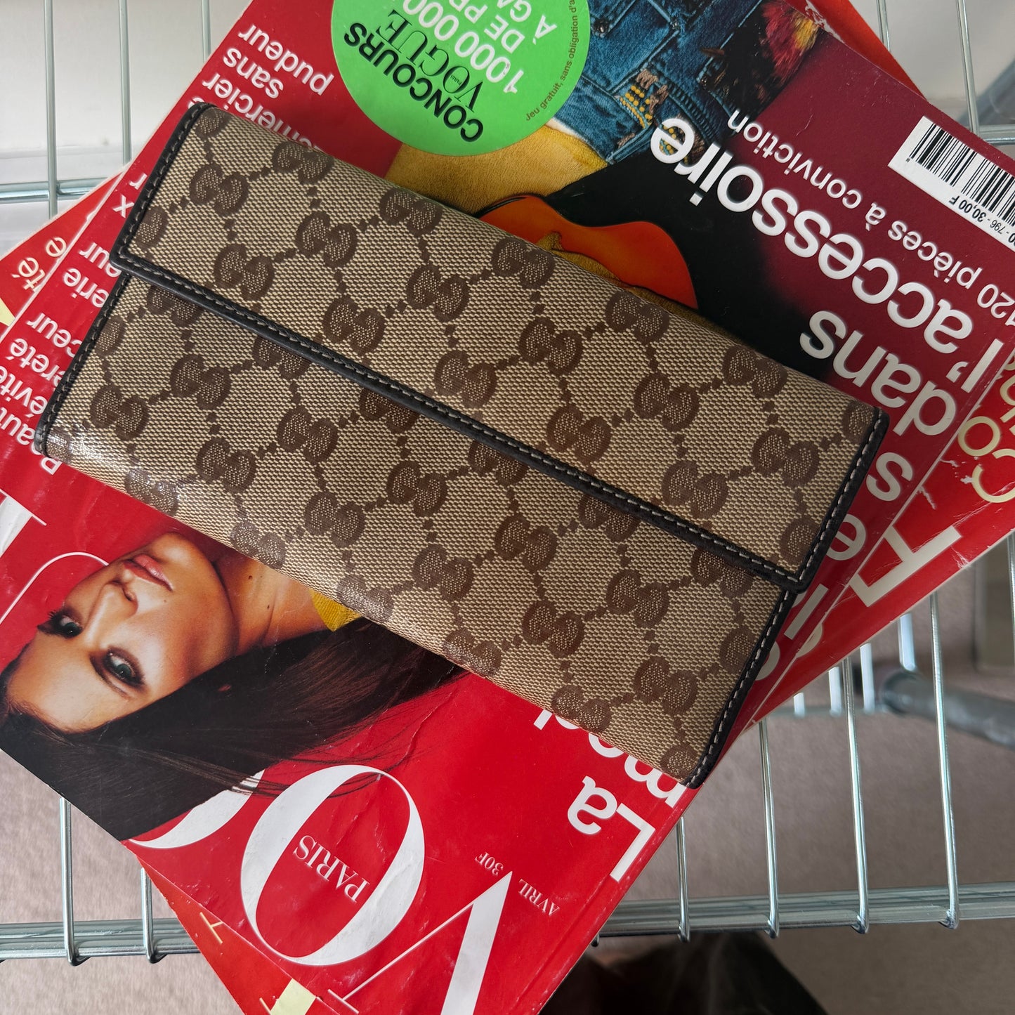 Pre-Owned GG Patent Leather Wallet