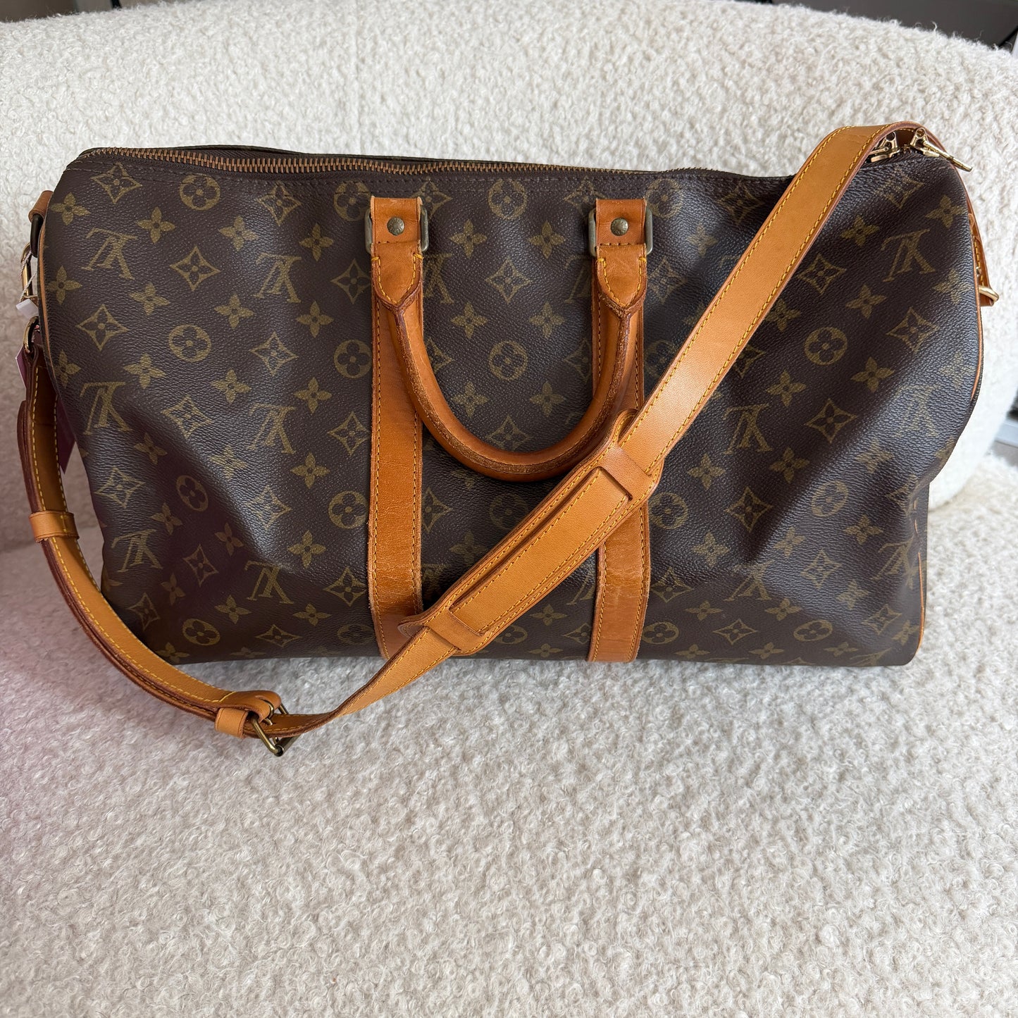 Pre-Owned LV Monogram Canvas Keepall 45 Bandouliere