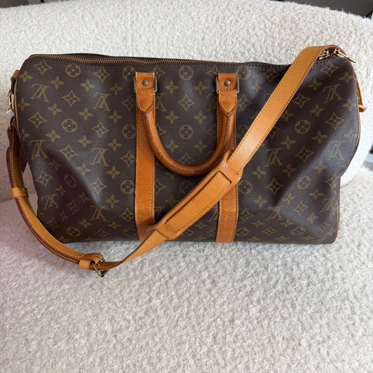 Pre-Owned LV Monogram Canvas Keepall 45 Bandouliere