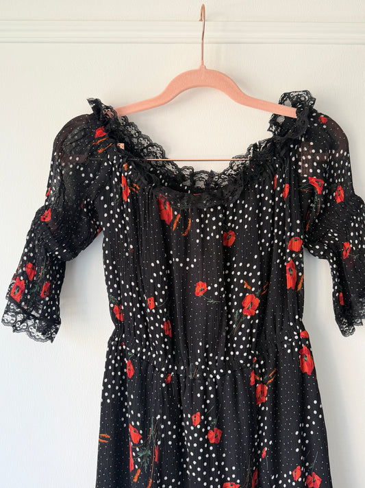 Black Polka Dot Dress